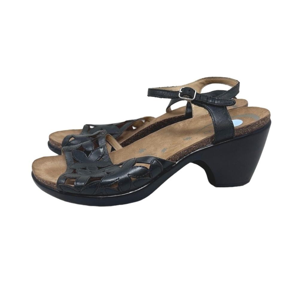 Dansko black floral cut out sandal size 40 - Picture 9 of 9